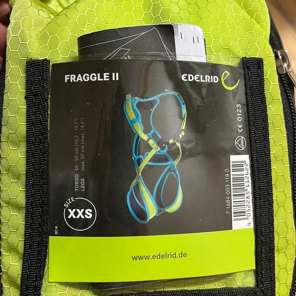 Edelrid Fraggle II child rock climbing harness XXS